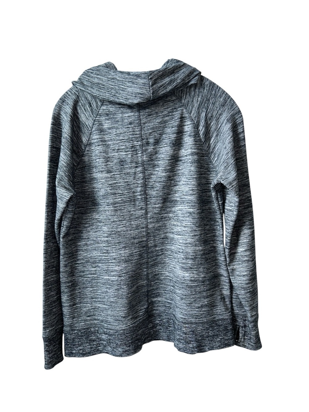 L.L. Bean Heather Gray Cowl-Neck Pullover - Picture 4 of 6
